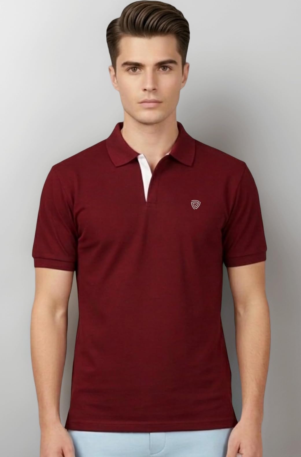 Men's Cotton Solid Polo Tshirt | Collar Tshirts | Half Sleeves | Stylish & Premium All Day Wear | Pack of 1