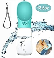 Vista 2 de PETnSport - Dispensador de agua portátil, ligero, a prueba de fugas, para paseos al aire libre, para mascotas, para perros, botella de agua