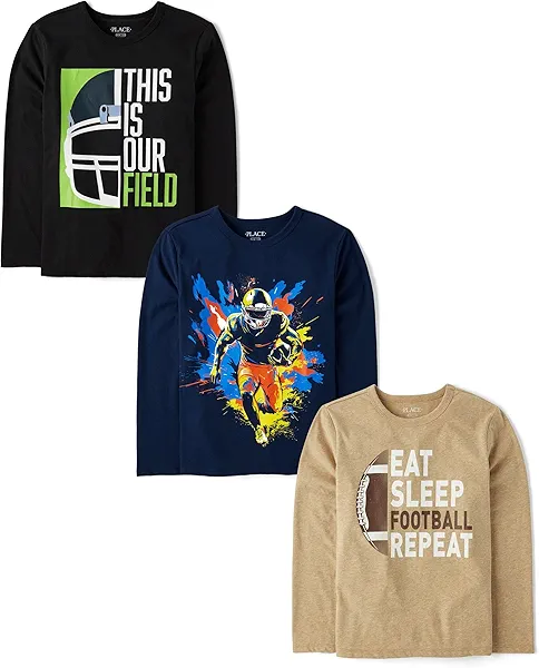 The Children's Place Boys' Dino Long Sleeve Graphic T-Shirts