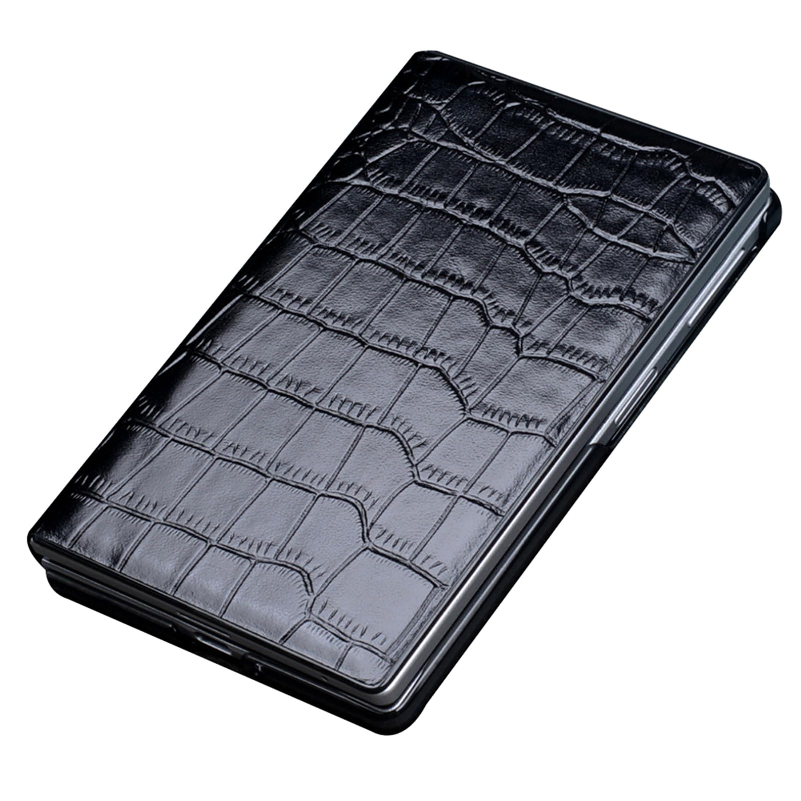 Vera Pelle Custodia per Samsung Galaxy Z Fold 8, Lusso Texture Coccodrillo