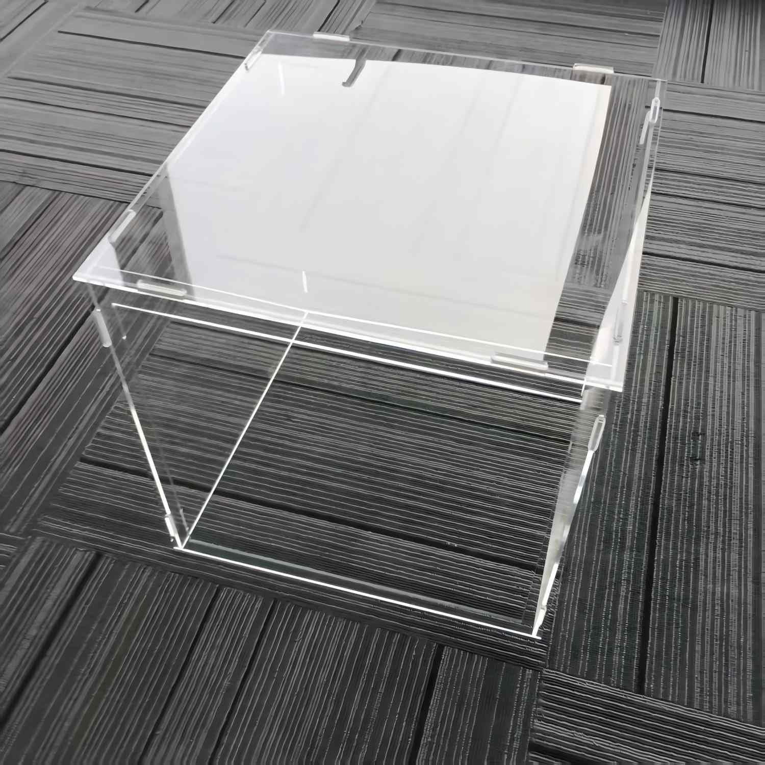 Splash Guard Cover for Glass Grinder | Transparent Protective Shield with Drain Port & Power Cord Slot | Universal Wet Grinder Safety Enclosure for Clean Workspace