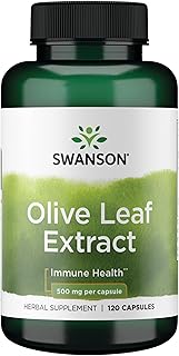 Olive Leaf Extract Immune and Cardiovascular Health Supplement for Adults Seeking Year-Round Immune Support - 20% Oleuropein (120 Capsules, 500 mg)