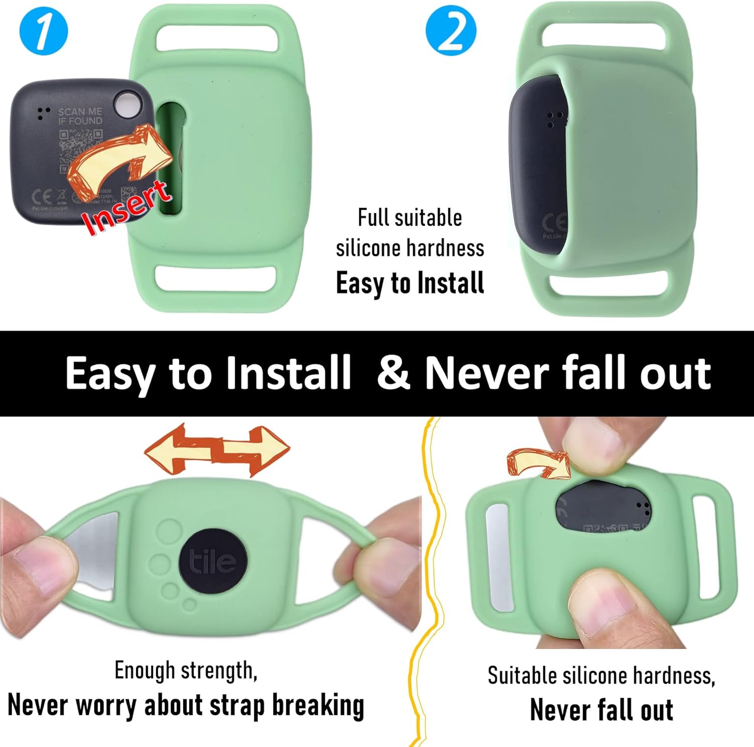 silicone case for tile mate 2022 for dog protective cover sleeve for tilemate finder for cat pet collar necklace dropper secure holder for kids scho