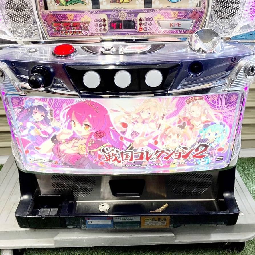パチスロ　戦国コレクション2 実機　コイン不要機付　送料無料 KPE パチスロ戦国コレクション2実機 【コイン不要機付き】