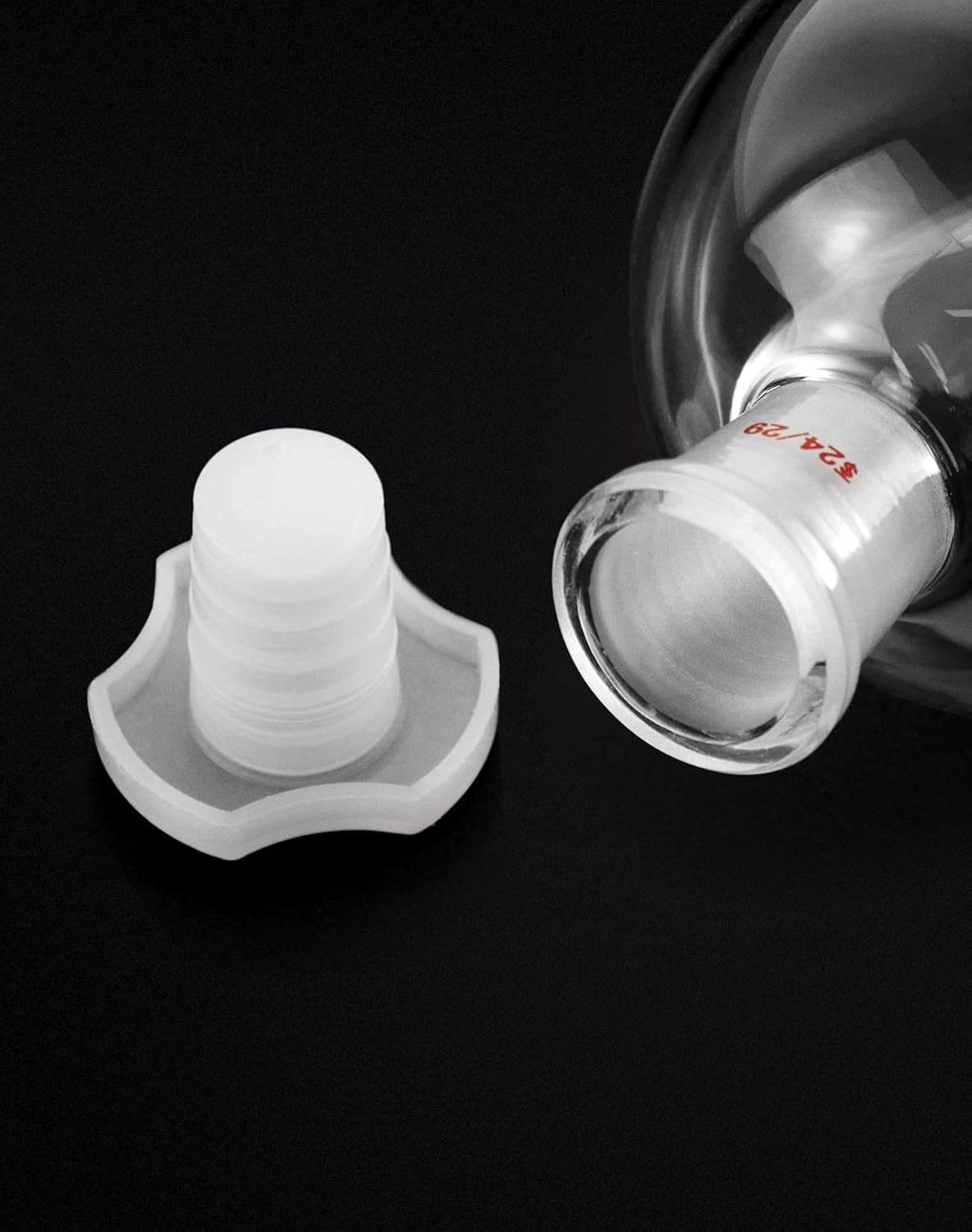 QWORK 500ml Separating Funnel with 24/29 Joints and PTFE Plug