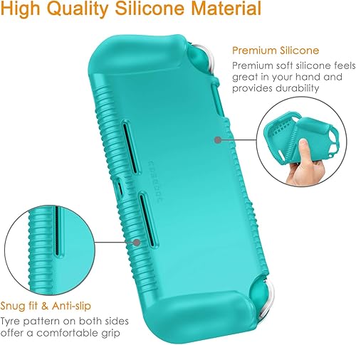 Miniatura 4 de Fintie Funda para Nintendo Switch Lite 2019 - Silicona suave a prueba de golpes Antideslizante Funda protectora con diseño de agarre ergonómico para