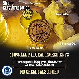 Mustache Wax Strong Hold Grooming For Men | Sudden Death Moustache & Beard Wax 1oz Tin | Perfect For Handlebar Mustaches By Death Grip | No Heat Source Required