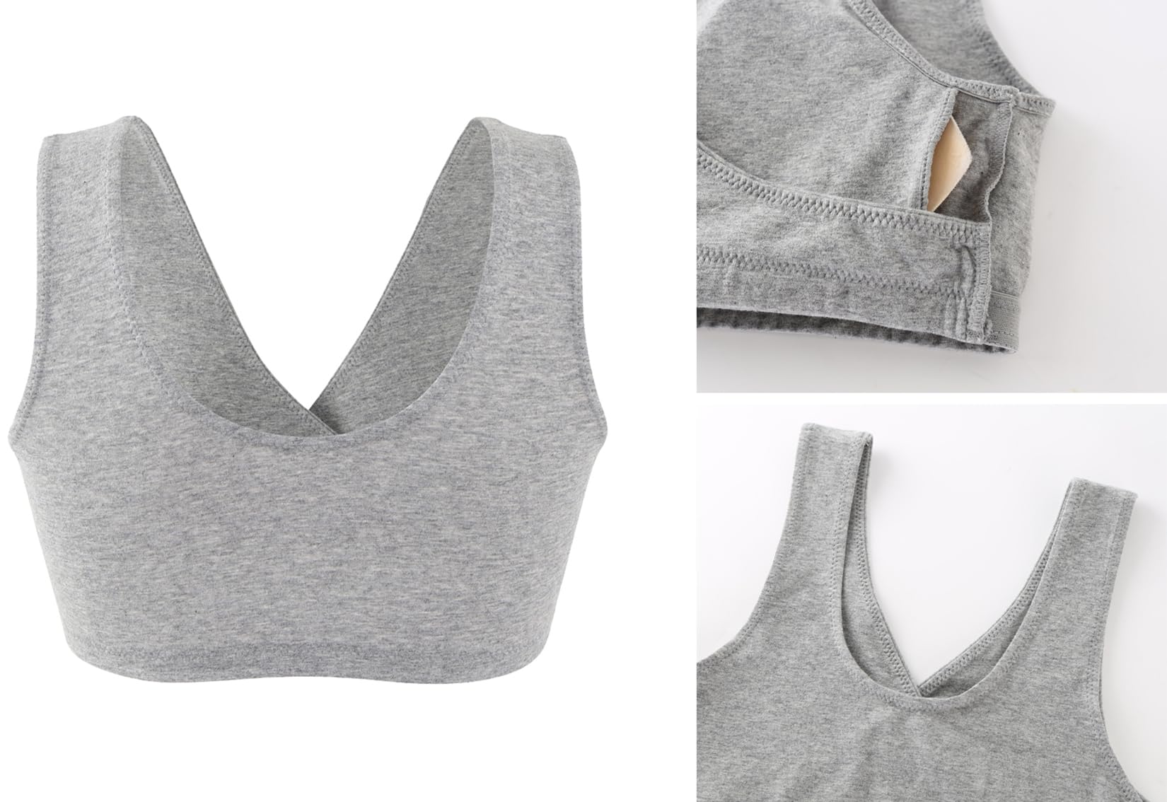 Soutien-gorge d'allaitement de maternité – Soutien-gorge de sommeil en coton doux pour la grossesse et l'allaitement | Design confortable sans armatures