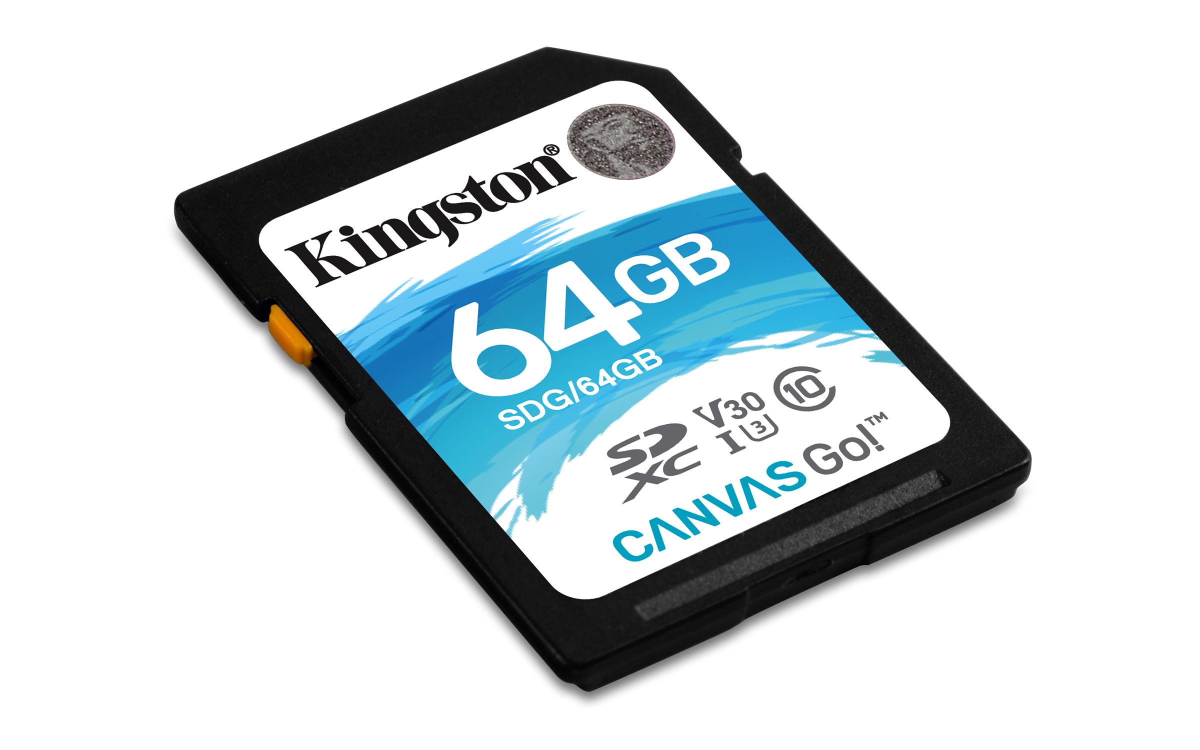 Kingston SDG/​64GB SD Canvas Go! Scheda SD da 64 GB per Fotocamere DSLR, Droni e Altri Dispositivi Fotografici Compatibili