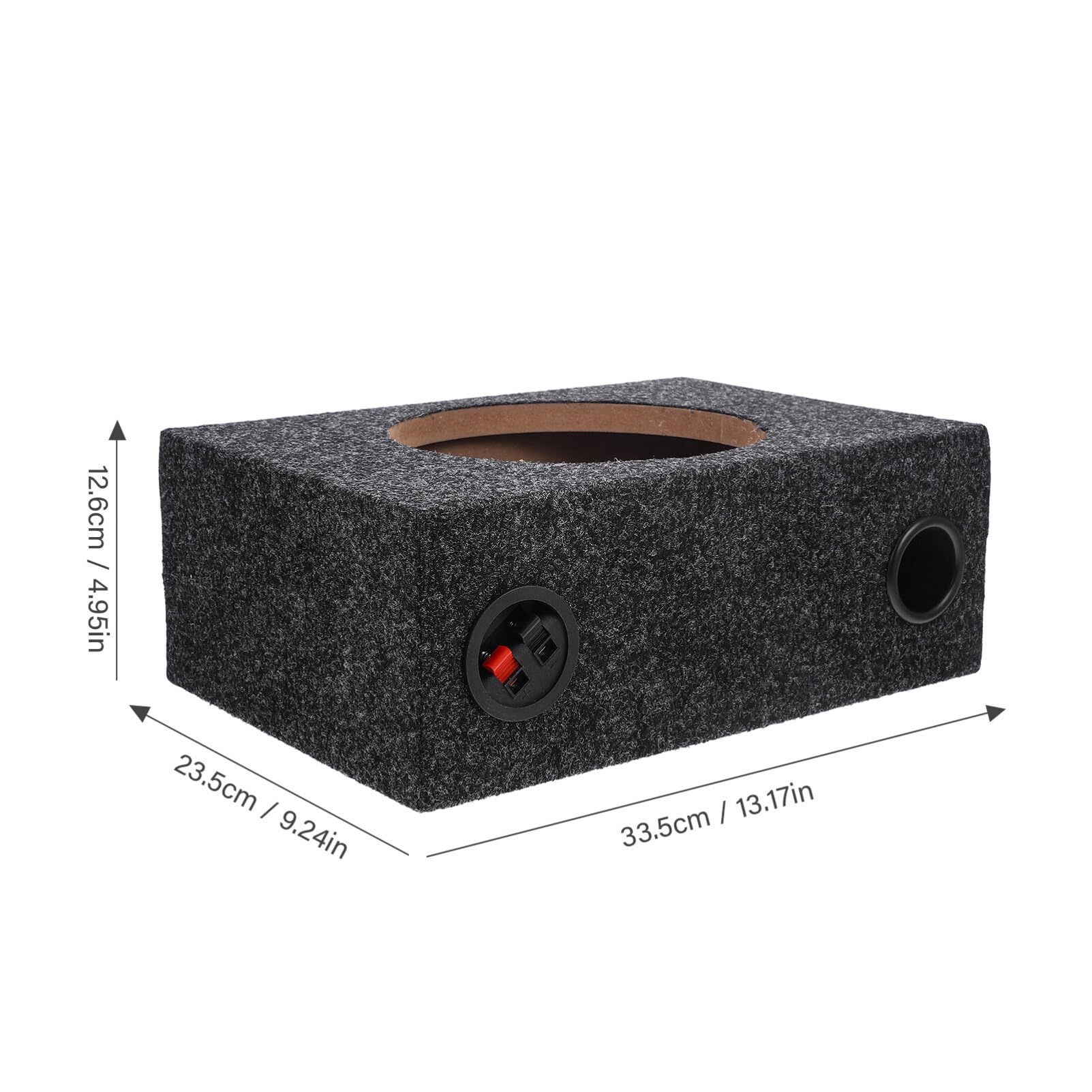 Uonlytech Scatola Per Subwoofer Auto Struttura Sigillata e Rivestita Facile Da Installare Per Audiofili e Appassionati Di Fai Te Materiali Resistenti Per Suono Potente e Immersivo