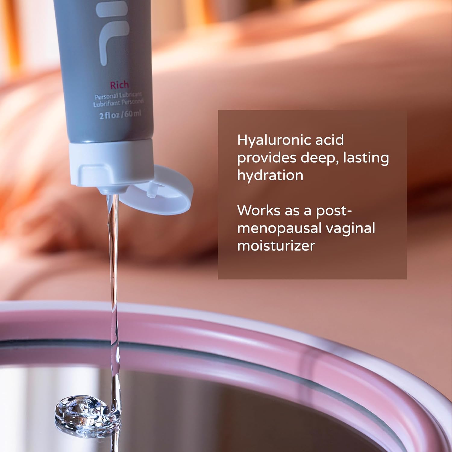 SUTIL Sensual Luxury | Rich Sex Lube | Thick Non Sticky Water Based Lube | Botanical Sex Lubricant for Women, Men, & Couples, 8 Oz