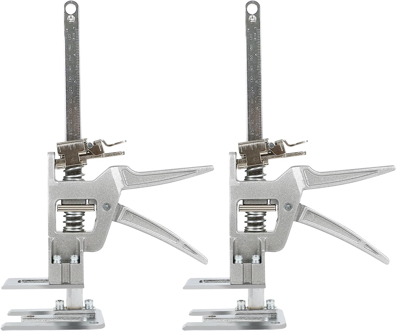 Labour-saving arm, 2 pieces arm hand tool lifter with scale, up to 400 kg tile lifter lifting tool, multifunctional, height adjustment, lifting device for doors, furniture, cabinet, board lifter