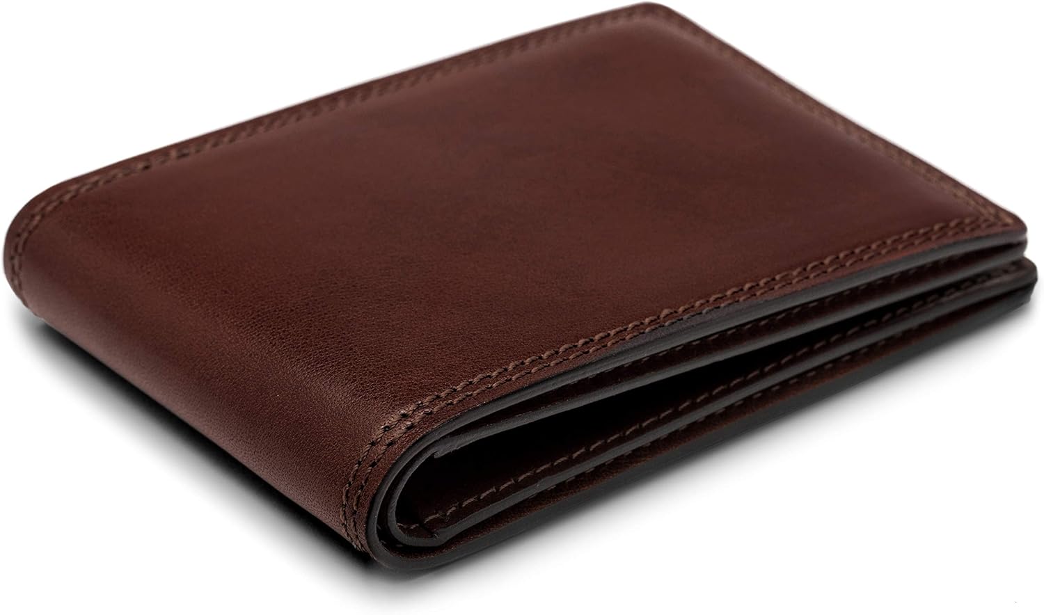 Vista 3 de Bosca Cartera pequeña de cuero plegable para hombre