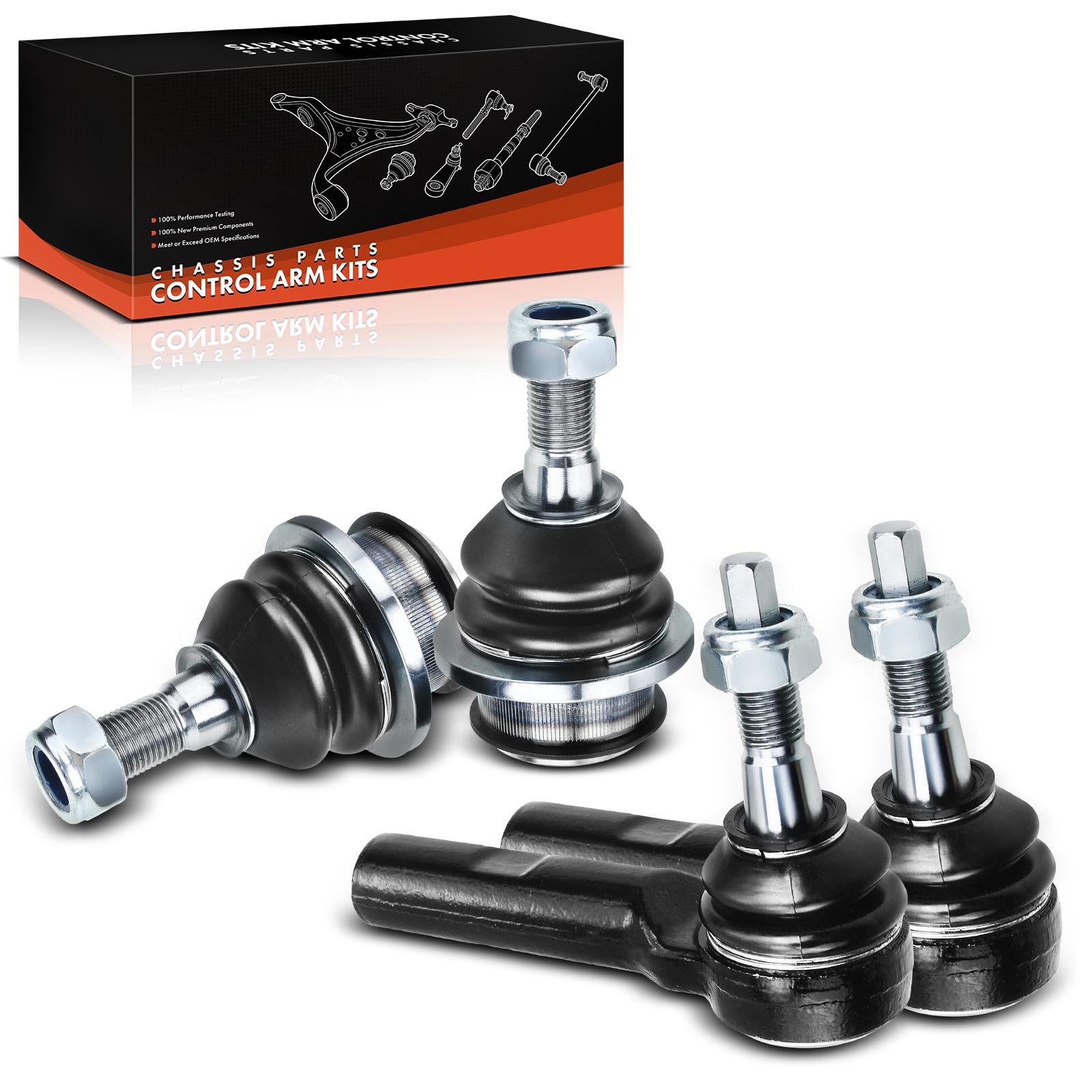 Frankberg 2x Rotule inférieure avant + 2x Barre stabilisatrice extérieure