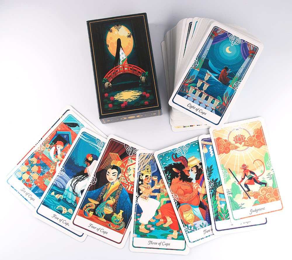 Le Tarot Vision - Jeu de 78 cartes - Cartes de voyance avec explication complète des 78 lames