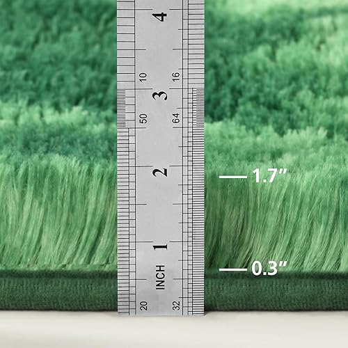 Miniatura 48 de Alfombra de pelo largo, mullida, afelpada, grande, 4 x 6 pies, teñido anudado, suave, esponjosa, sala de estar, dormitorio, interiores, habitación