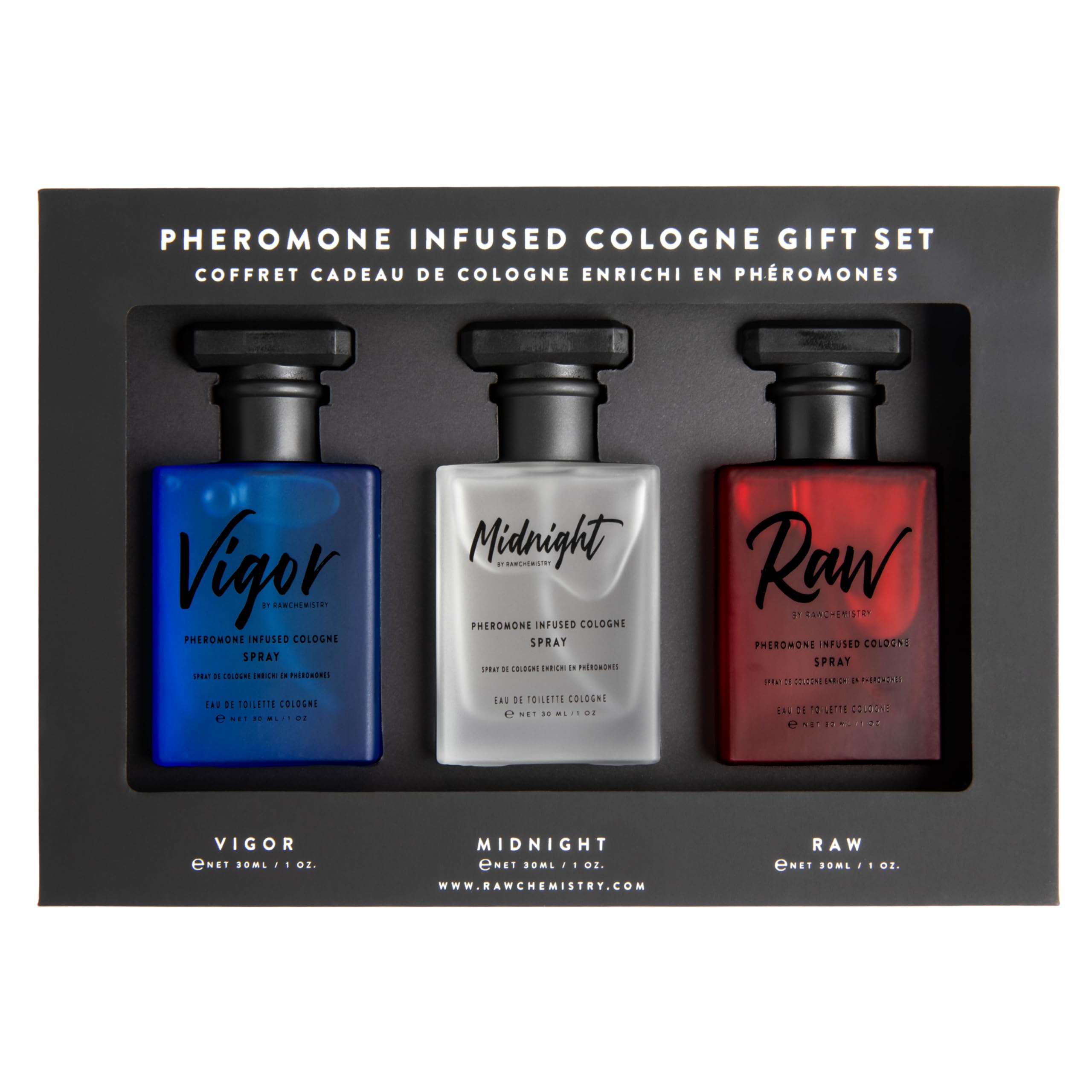 RawChemistry Pheromone Infused Mens Cologne Gift Set | Premium