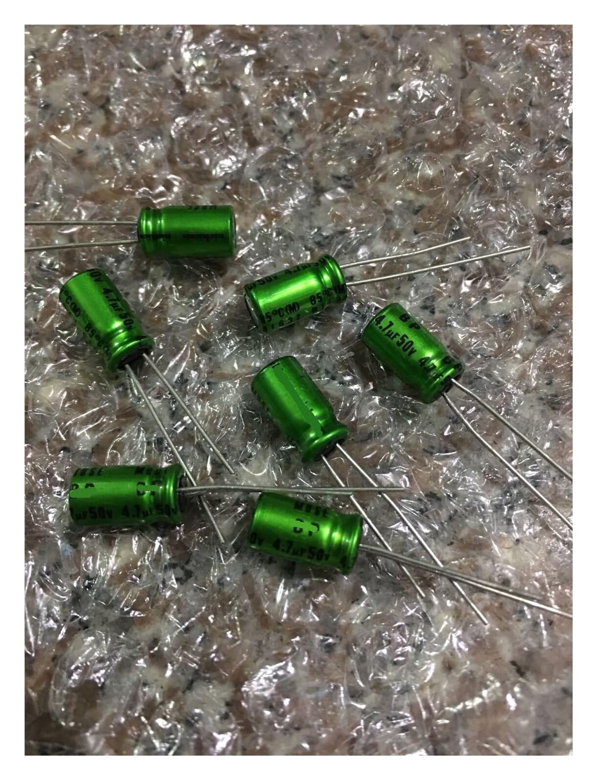 LEOTNNDQ 10pcs 50V4.7UF 4.7UF 50V Copper Foot Audio Capacitors