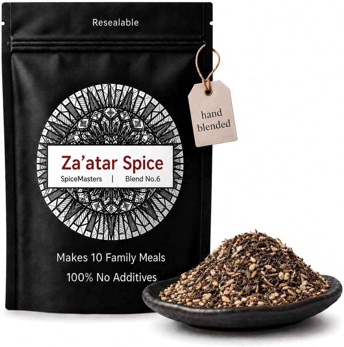 Zaatar Spice Mix 100g - Superior Hand Blended Premium Mix by Spice Masters - Authentic Made Simple