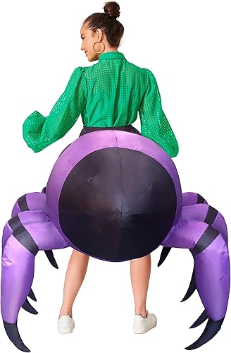 Miniatura 4 de Disfraz inflable de araña, divertido disfraz de Halloween para adultos, Araña, talla única