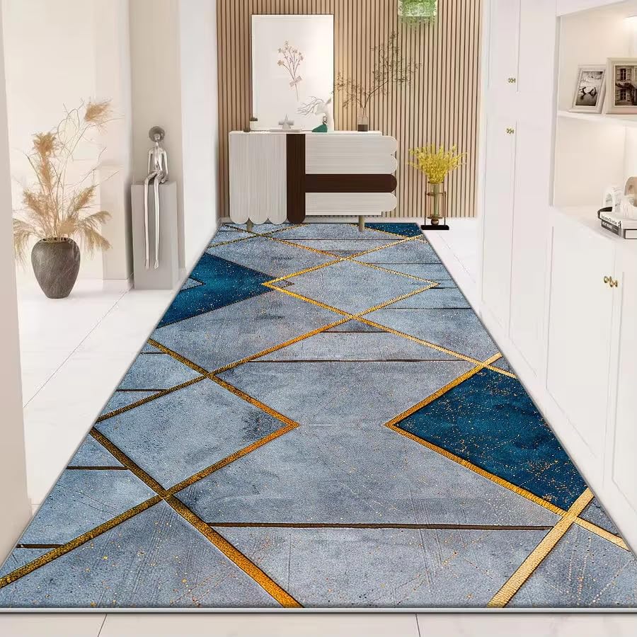 Alfombra para pasillo largo moderna lavable antideslizante de 40x100 cm para escaleras