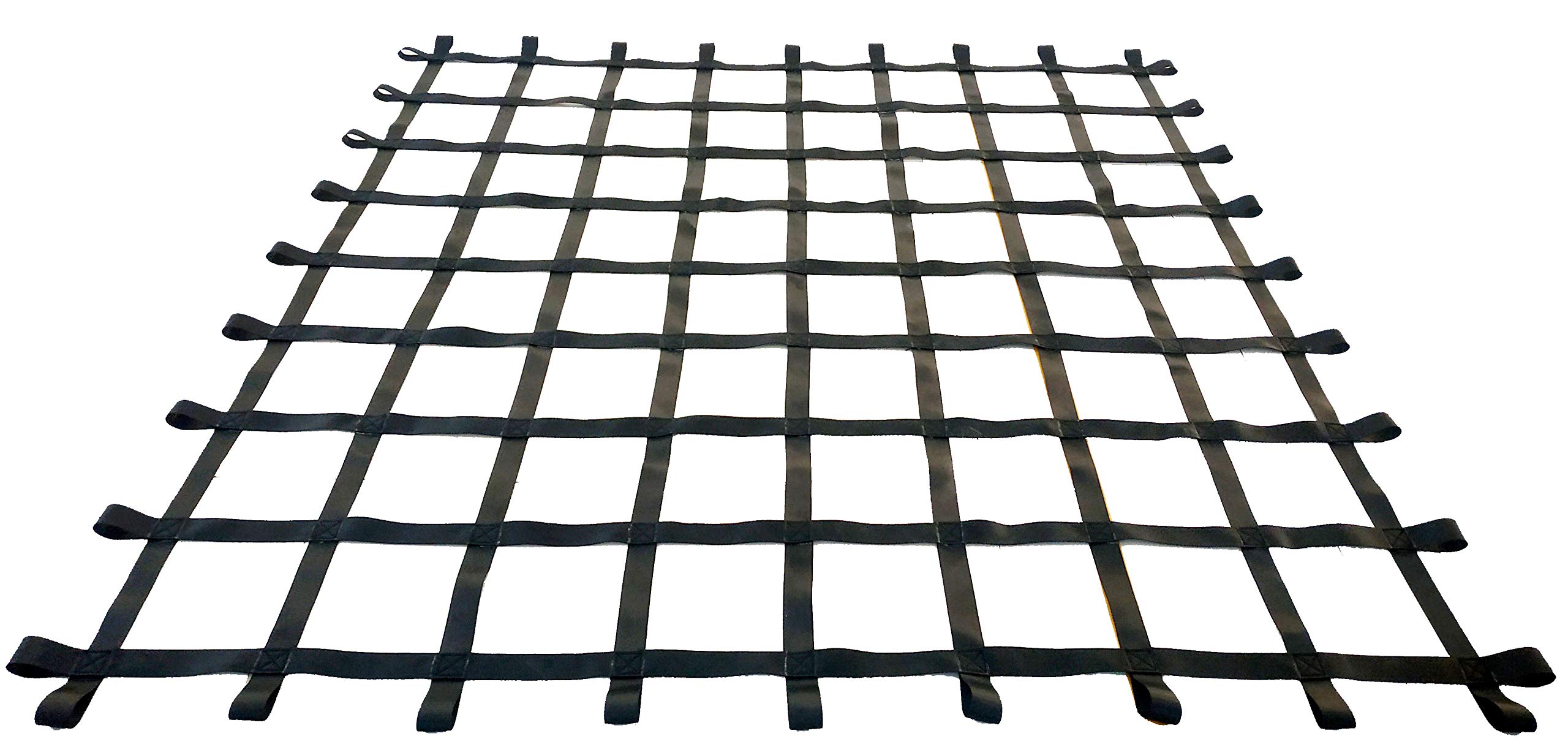 Fong 8 ft X 8 ft Climbing Cargo Net Black- Playground Cargo Net - Outdoor Climbing Net for Kids - Climbing Net for Swingset