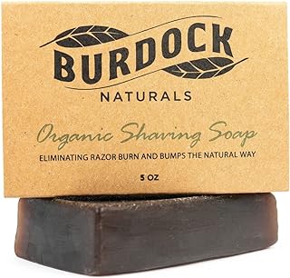 Burdock Naturals Organic Shaving Soap - All natural cure for razor burn and bumps