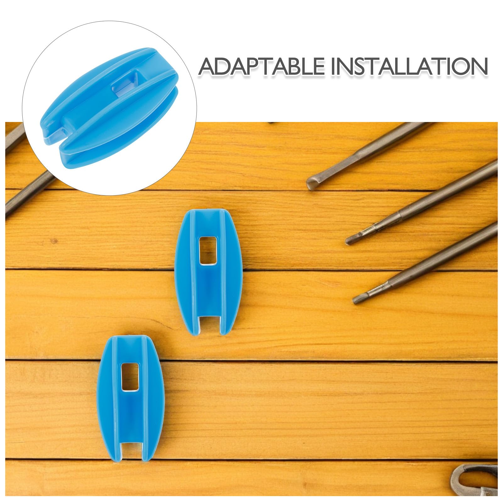 YARNOW 24 pezzi di isolatori per recinzioni elettriche, clip per pali in plastica, isolatori per cavi elettrici per installazione di recinzioni fai da te, accessori per ad alta resistenza