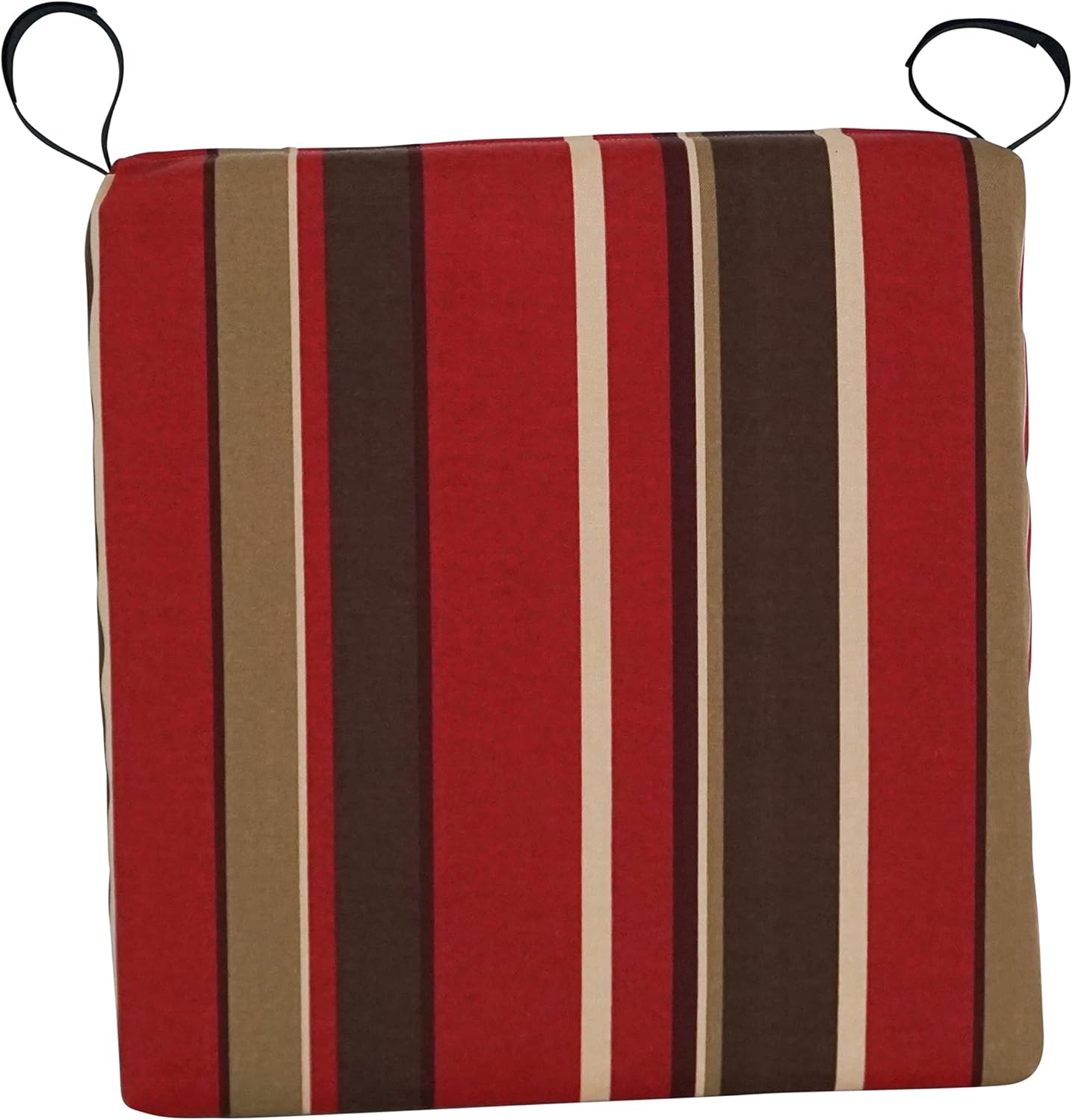 Blazing Needles Indoor/Outdoor Chair Cushion, 16 x 16, Montserrat Sangria 2 Count
