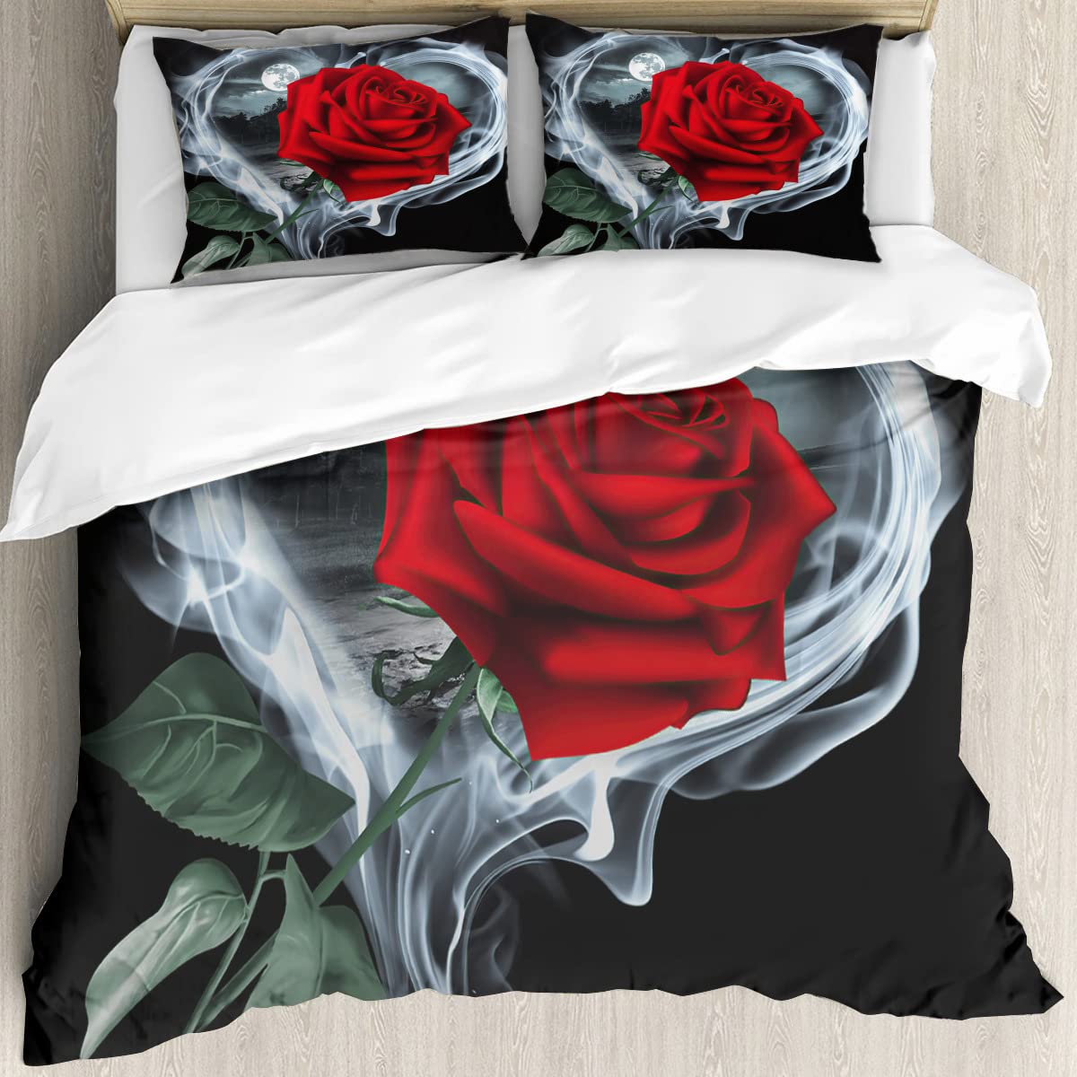 HZVRTN 3D beddengoedset met dekbedovertrek en 2