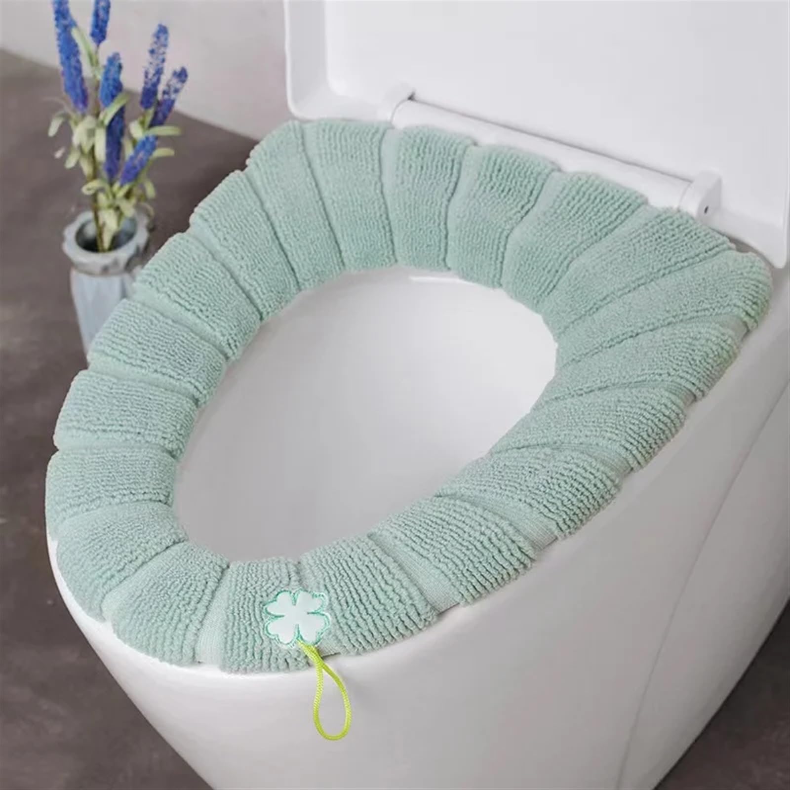 Coussin de toilette avec poignee epais en tissu ultra doux