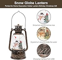 Vista 71 de Linterna musical de globo de nieve de Navidad, linterna giratoria brillante de 12 pulgadas con temporizador de 6 horas, alimentado por USB