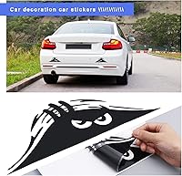 Vista 4 de SING F LTD 6 calcomanías para espejo retrovisor para automóvil, diseño de ojos aterradores de monstruo, calcomanías autoadhesivas para decoración