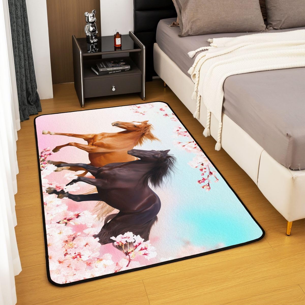 jejeloiu Horse Area Rug 3'x5' for Living Room image 4