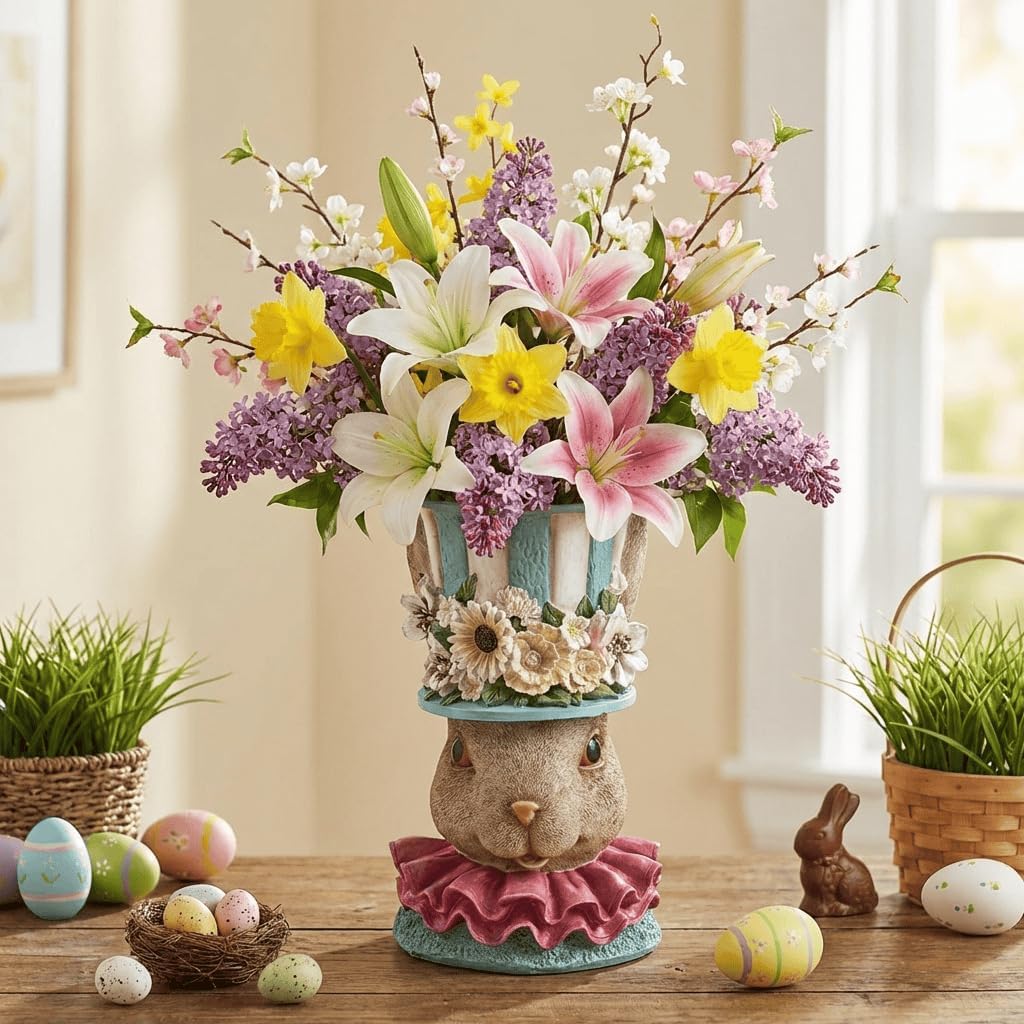 Easter Bunny Vase for Flowers