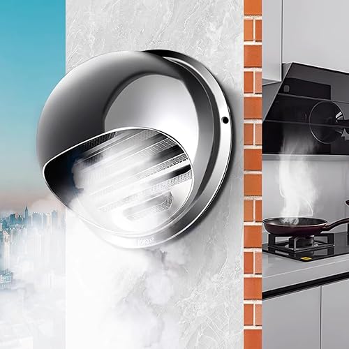 Rejilla de ventilación de aire de acero inoxidable 304, tapa de chimenea para parabrisas de exterior, campana extractora, tapa de lluvia, tapa de