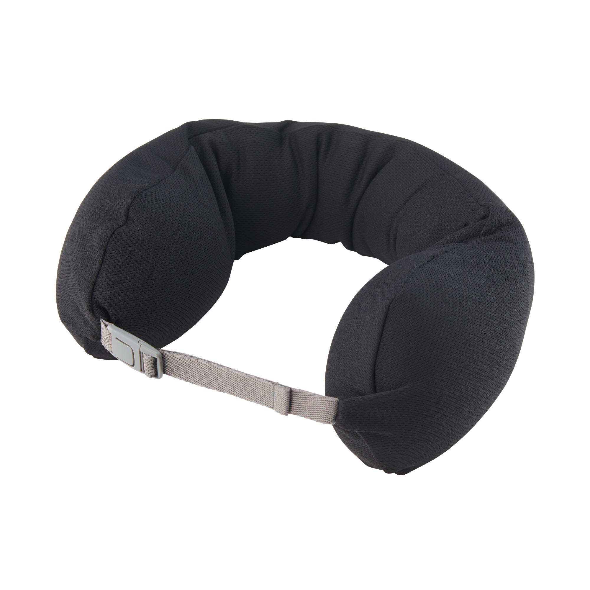Amazon.co.jp: フィットするネッククッション 黒 約13.5×59cm OHA68A0S
