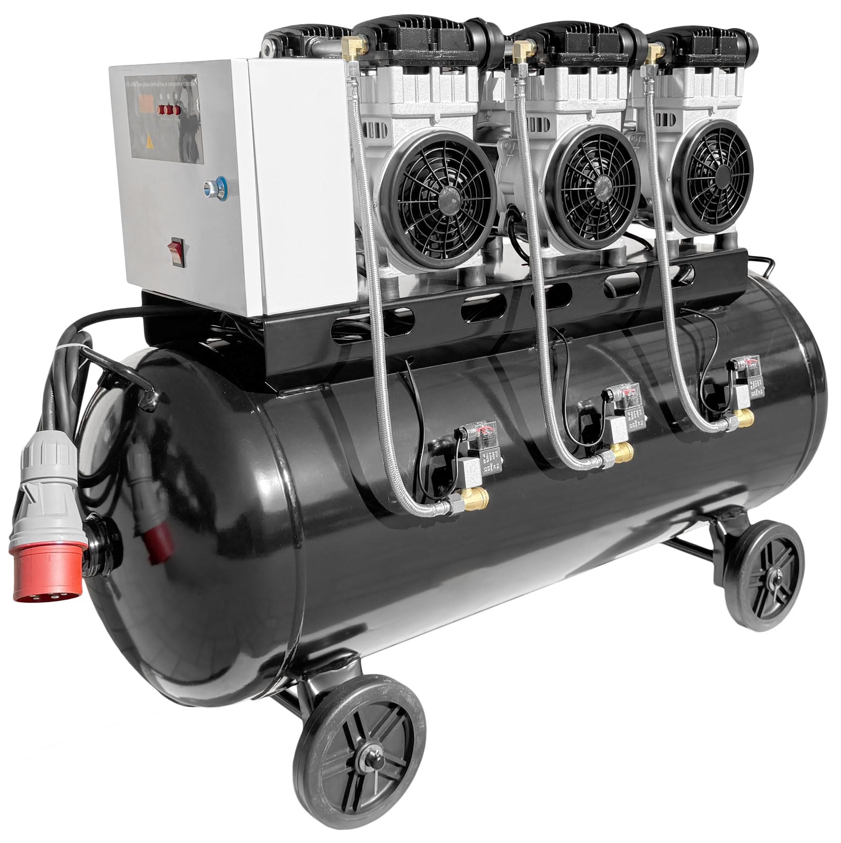 WELDINGER Flüsterkompressor FK 510 pro 4,8 kW Luftabgabe 510 l (Silentkompressor ölfrei wartungsfrei) 5 Jahre Garantie