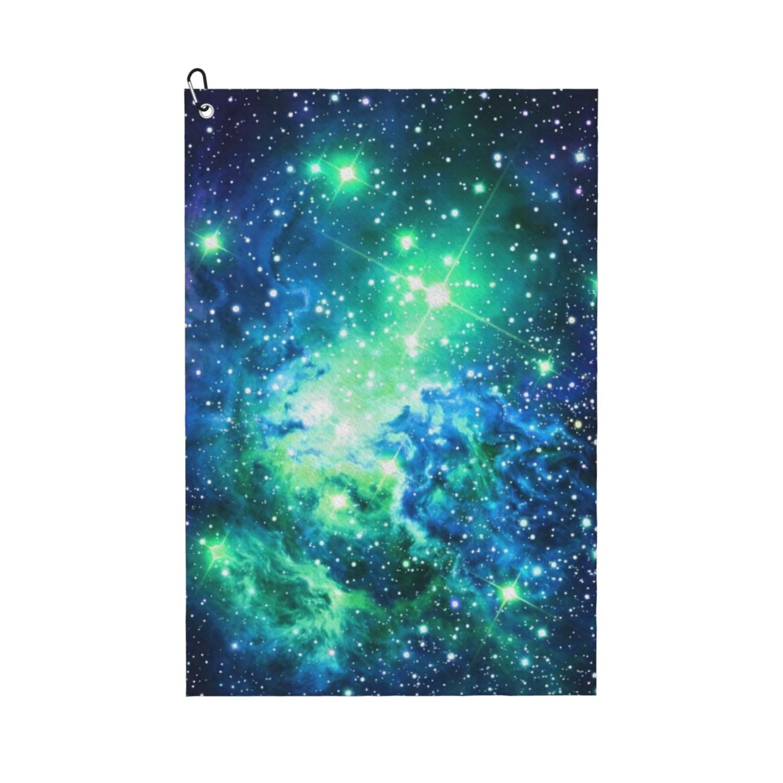 BSDFGSDD Green Blue Purple Galaxy Golf Towel 24 x 16 inches