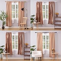 Vista 6 de WL.Rocaille - Barras de cortina dobles, barras de cortina de 1 pulgada para ventanas de 48 a 84 pulgadas, juego de barras de cortina dobles