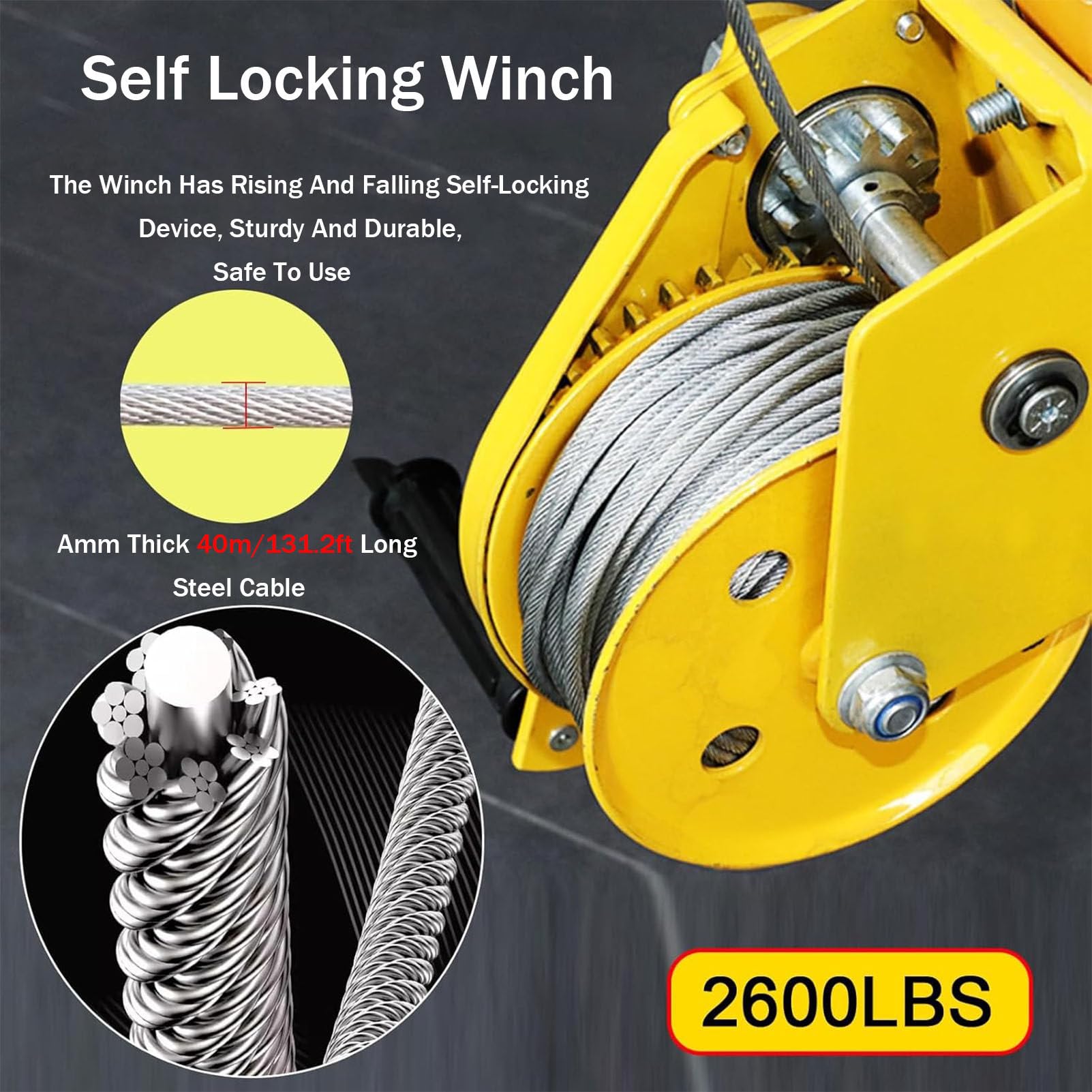 RayGenius Kit De TríPode para Espacios Confinados, TríPode De Rescate para Espacios Confinados De Alta Resistencia, TríPode De Rescate para Espacios Confinados con CinturóN De Seguridad.,1200LBSWinch