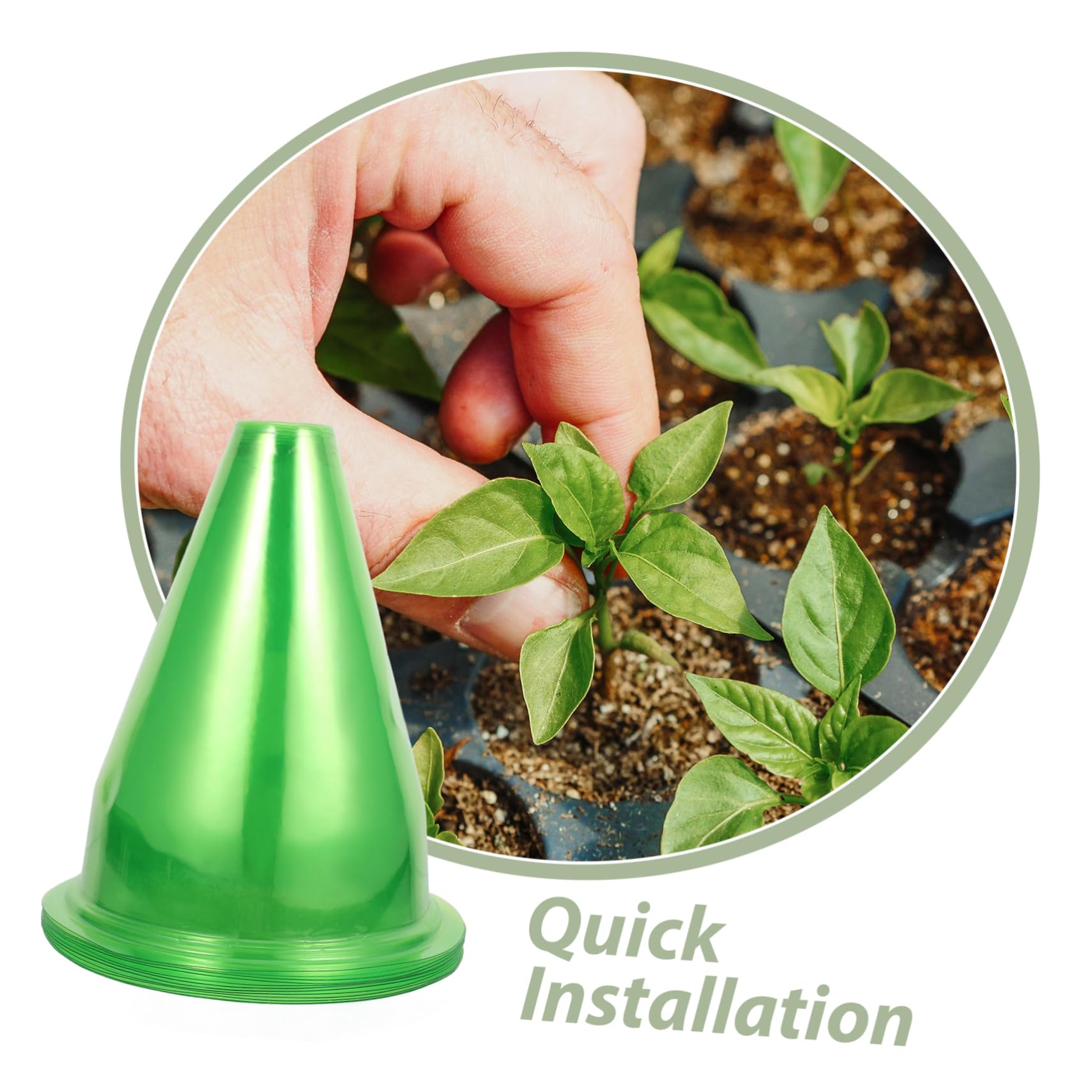12pezzi Coperture per Piante Invernali Riutilizzabili Protezione Antigelo per Piante da Esterno Campane da Giardino Prese d Aria e Design Traslucido per Flusso d Aria e Luce