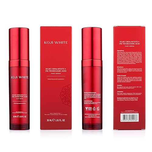 Miniatura 5 de Koji White 2% Kojic Acid Serum + 3% Tranexamic Acid, 5% Niacinamide | Hydrating Facial Soothing Moisturizer for Uneven Skin - Vegan Skin Care,