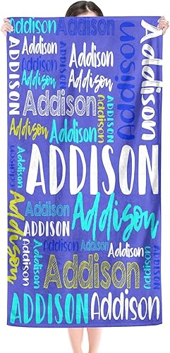 Toalla de playa, toallas de playa personalizadas para niños, toallas de playa para adultos y niños, microfibra de secado rápido, toallas de playa