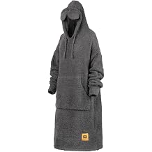 Big Blanket Co Premier Plush Hoodie | Ultra-Soft Wearable Blanket | Plush Sherpa-Lined Hoodie Blanket