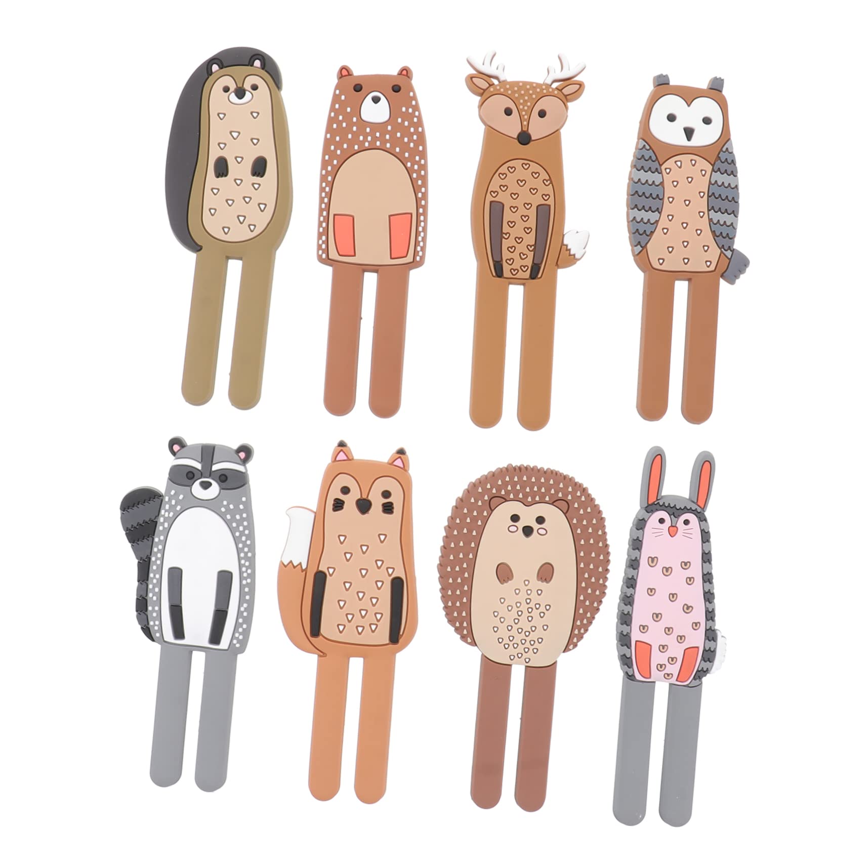 Crochet animalier décoratif aimanté Alipis lot de 8 pour fixer vos torchons sans perçage