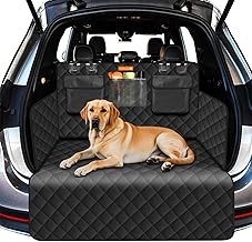 Alfheim Universal Car Boot Cover for Dogs, SUV Protection Mat, Large Size, 600D Oxford, Waterproof, Non-Slip, Anti-Claw and Anti-Hair, Machine Washable with Sides and Pockets