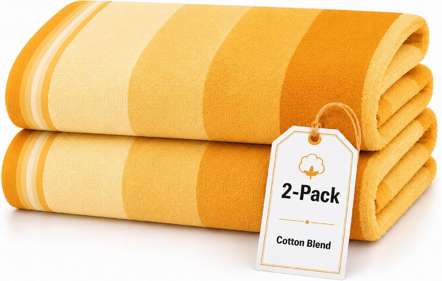 Pink Beach Towels 2 Pack, Extra Large 30x60 Inch Cotton Blend, Soft Absorbent Quick Dry - Pool, Gym and Beach Towels