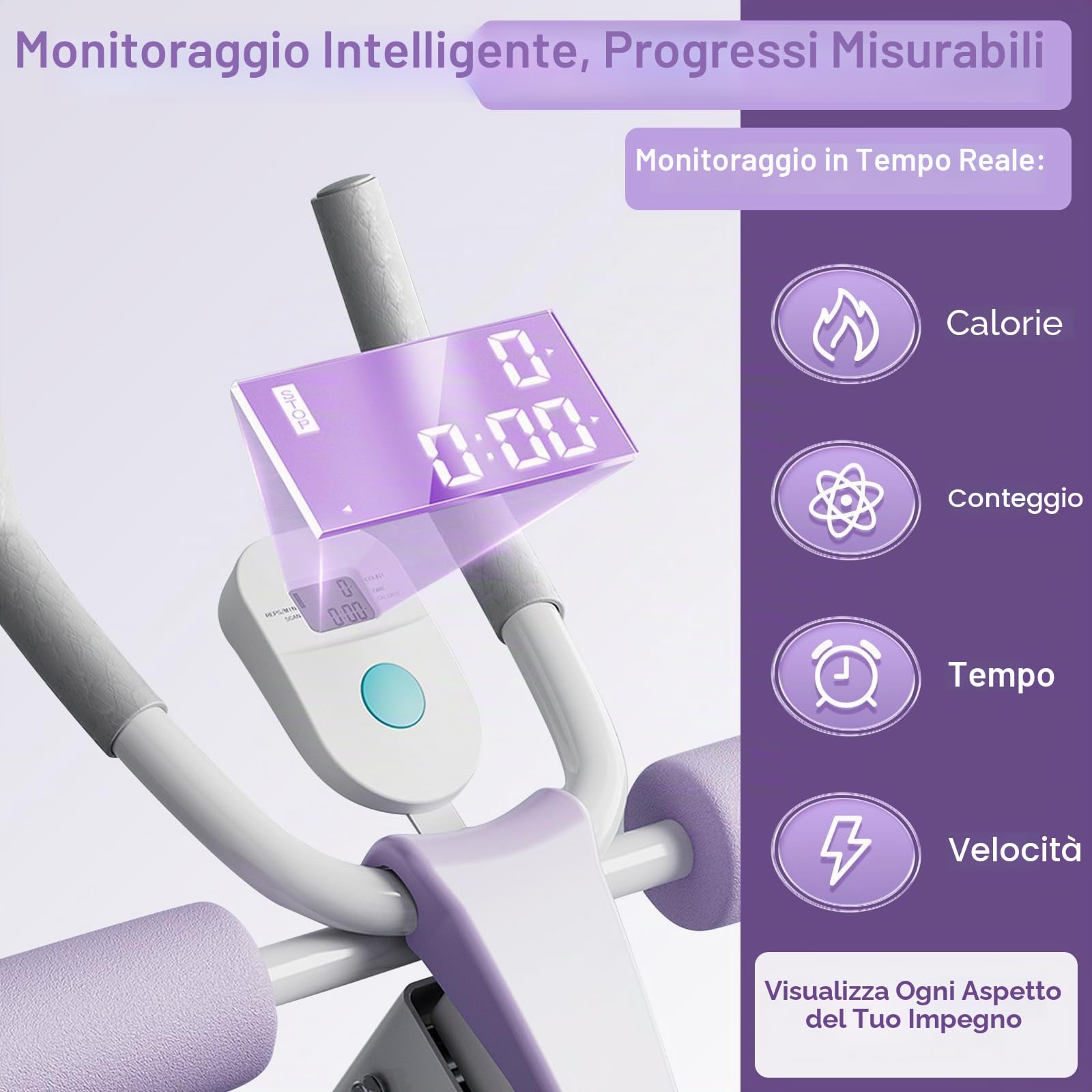 Attrezzi per Addominali, Panca Palestra Pieghevole per Allenamento Casa