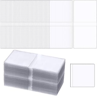 Honoson 1000 Pack 2 x 2 Inch Double Pocket Coin Flips Bulk Unplasticized Coin Sleeves Pocket Holders Clear Vinyl Collection Pouch Holder Protectors for Protecting Dollar Long Term Storage Safety